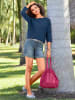Heine Strickpullover in jeansblau