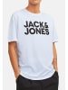 Jack & Jones T-Shirt Corp in Weiß / blau / schwarz