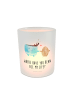 Mr. & Mrs. Panda Glas Windlicht Kaffee Bohne mit Spruch in Transparent