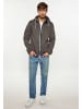Schmuddelwedda Herren Strickfleeceblouson in Grau Melange