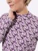 WITT WEIDEN Stehkragen-Shirt in violett-eucalyptus-bedruckt
