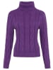 Kangaroos Rollkragenpullover in lila melange