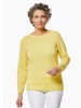 GOLDNER Kaschmirpullover mit U-Boot Ausschnitt in zitronengelb