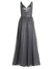 Vera Mont Abendkleid mit Stickerei in Grey/Grey
