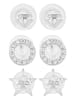Adeliás Damen Ohrringe – Ohrstecker aus 925 Silber mit Zirkonia in silber
