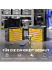 HOMCOM Werkzeugkiste in Gelb 49,7L x 25,3B x 40,7H cm