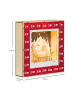 HOMCOM Weihnachts-Adventskalender-34L x 7B x 34H cm-Rot