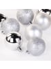 Home&Styling Collection Weihnachtskugeln, 16-teiliges Set in Silbern, (B) 9,8 x (H) 19,6 x (L) 9,8 cm