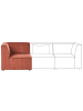 Beliani Sofaelement LEMVIG in Rot - (W) 83 x (H) 78 x (L) 83 cm