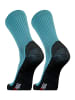 UphillSport Walking-Socken 'WINTER XC' 2er Pack in Turq/black