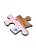 Mr. & Mrs. Panda Puzzle Einhorn Meerschweinchen ohne Spruch in Rot Pastell