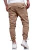 behype Cargohose HAWK in beige