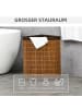 HOMCOM Wäschekorb-38L x 38B x 57H cm-Braun