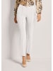 MADELEINE Slim Fit Stretchhose mit Biesen in wollweiß