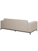 Beliani Gartensofa ROVIGO in Beige/Schwarz - (W) 186 x (H) 68 x (L) 84 cm
