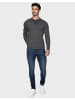 Threadbare Langarmshirt Barrow in Mid Grey Marl