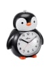 Atlanta Kinderwecker mit Leisegang Pinguin Schwarz/Weiß