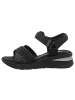 Tamaris Keilsandalette in schwarz