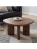 FineBuy Couchtisch in Braun / Mango / 60x60x32