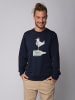 wat? Apparel Sweatshirt Möwe mit Hut in Dunkelblau
