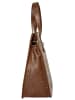 Cluty Handtasche echt Leder in cognac