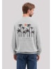 F4NT4STIC Sweatshirt Escape Discover the World Palm Trees in grau meliert