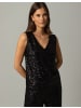 More & More Paillettentop in black