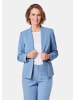 GOLDNER Blazer Blazer mit feinen Kontrastpaspeln in taubenblau