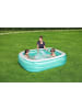Bestway Family Pool 200 x 146 x 48 cm,, eckig in Blau ab 6 Jahre