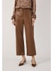 More & More moderne, verkürzte Culotte, Lederimitat in espresso brown