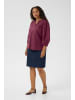 KAFFE curve Langarm-Bluse KCloulou Regular fit in Windsor Wine
