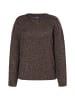 usha BLACK LABEL Damen Strickpullover in Dunkelbraun