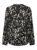 Kaffe Langarm-Bluse KAbeathe Regular fit in Black / Chalk Graphic