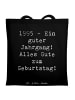 Mr. & Mrs. Panda Tragetasche Spruch 1995 Geburtstag mit Spruch in Schwarz