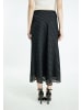 DreiMaster Klassik Damen Midirock in Schwarz