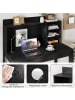 COSTWAY Schreibtisch mit Ladestation 108 x 60 x 125 cm in Schwarz