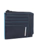 Piquadro Blue Square Kreditkartenetui RFID Leder 12 cm in night blue