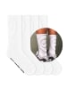 von Jungfeld Crew-Socken Embossed in Smiley - Pure White