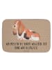 Mr. & Mrs. Panda Badteppich Hund Basset Hound mit Spruch in Hundeglück