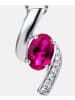 Diamant L'éternel Halskette aus 375 Weißgold mit Lab Grown Diamant mit Rubin