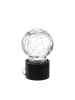 MARELIDA 4x LED Solar Hängeleuchte in Bruchglas-Optik Kugelleuchte H: 9cm in transparent