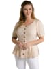 Ulla Popken Blusenjacke in beige