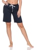 NORMANN Damen Shorty Schlafanzug Pyjama Hose kurz Mix & Match in marine