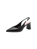 Tamaris Lederpumps mit Absatz Schwarz