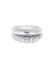 Elli Ring 925 Sterling Silber Ring Set, Twisted in Silber