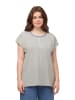 Ulla Popken Pyjama-Shirt in light grey denim