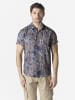 KOROSHI Herren kurzarmhemd viskose in bunt