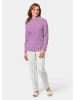 GOLDNER Kuschelweicher Kaschmirpullover mit Kragen in flieder