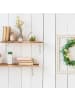 relaxdays 6 x Regalwinkel Lilien Ornamen in Weiß