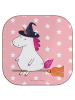 Mr. & Mrs. Panda Bierdeckel Einhorn Hexe ohne Spruch in Rot Pastell
